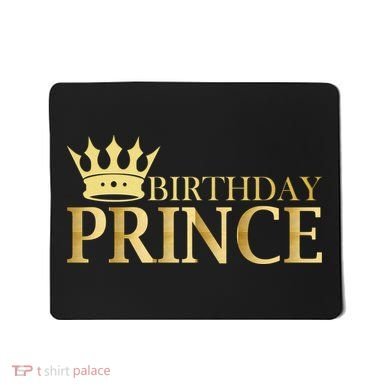 Gold Birthday Prince Limited Edition Mousepad