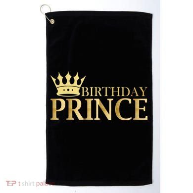 Gold Birthday Prince Limited Edition Golf Towel