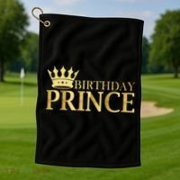 Gold Birthday Prince Limited Edition Golf Towel thumb 1