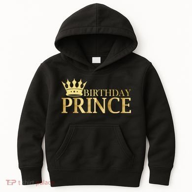 Gold Birthday Prince Limited Edition Kids Hoodie