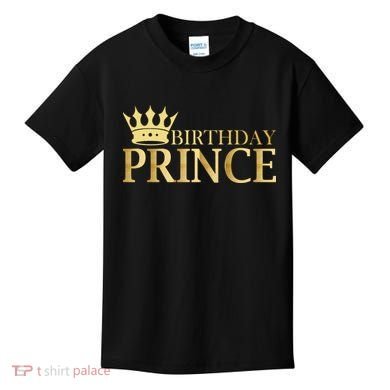 Gold Birthday Prince Limited Edition Kids T-Shirt