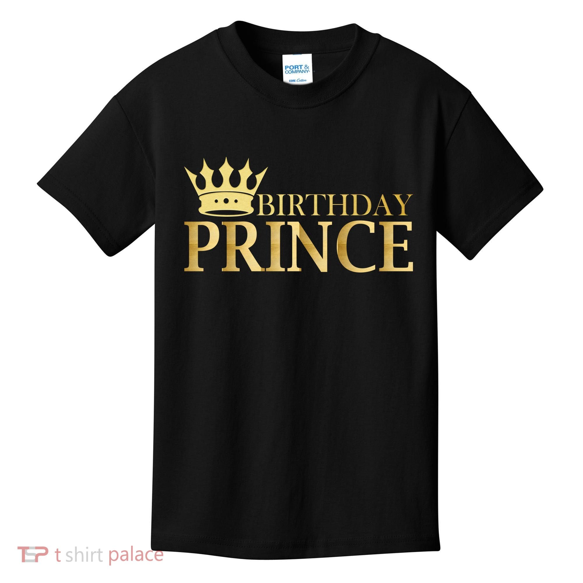 Gold Birthday Prince Limited Edition Kids T-Shirt