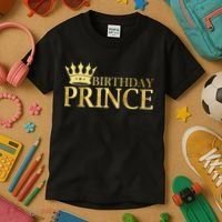 Gold Birthday Prince Limited Edition Kids T-Shirt thumb 3
