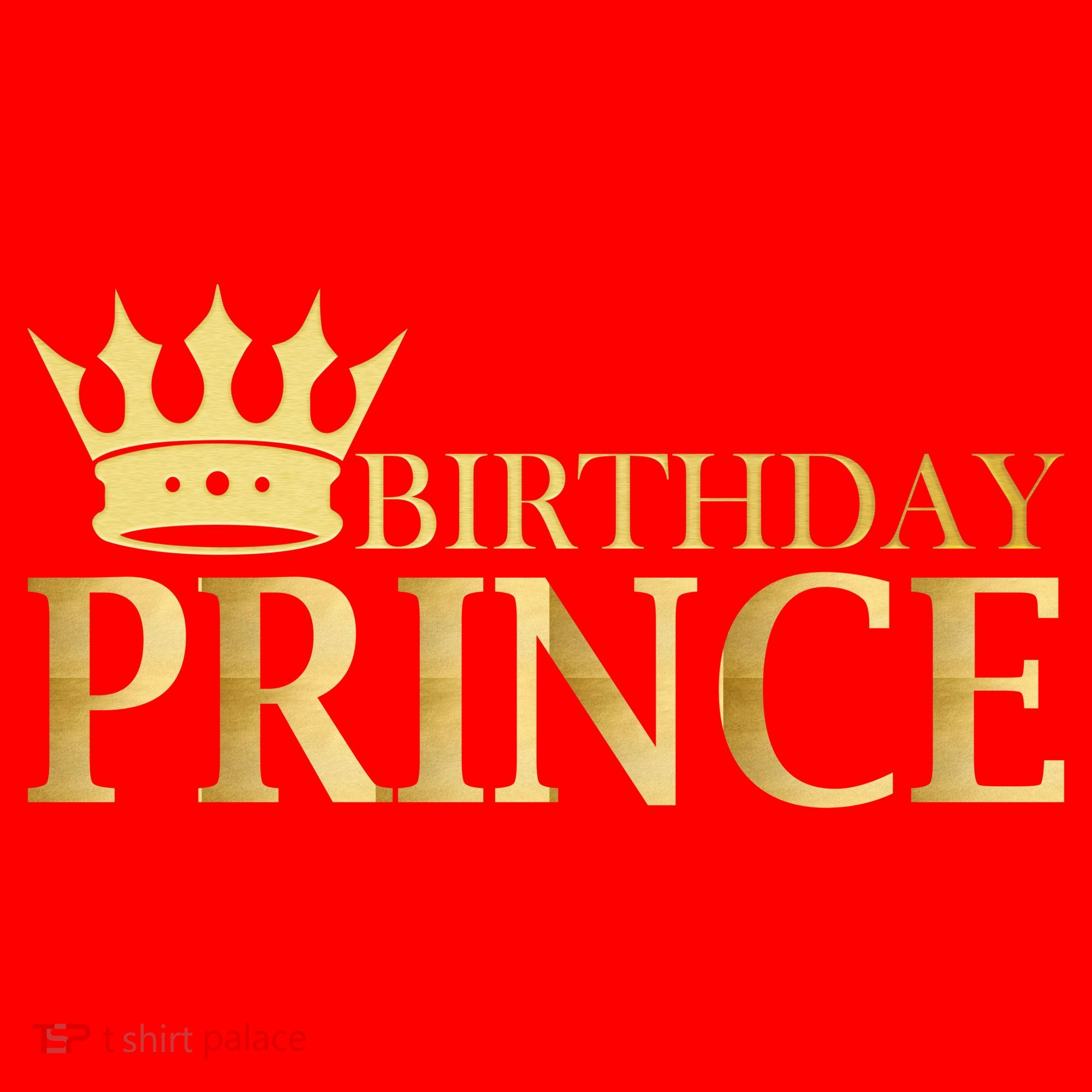 Gold Birthday Prince Limited Edition Santa Hat