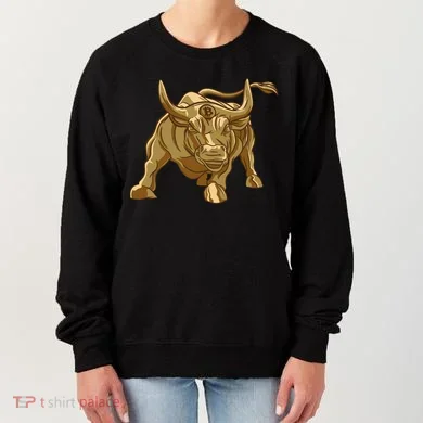 Gold Bitcoin Bull Women's Sweatshirt