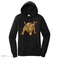 Gold Bitcoin Bull Women's Hoodie thumb 0