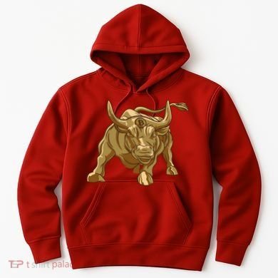 Gold Bitcoin Bull Hoodie
