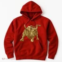 Gold Bitcoin Bull Hoodie thumb 0
