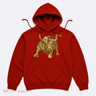 Gold Bitcoin Bull Hoodie