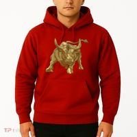 Gold Bitcoin Bull Hoodie thumb 2