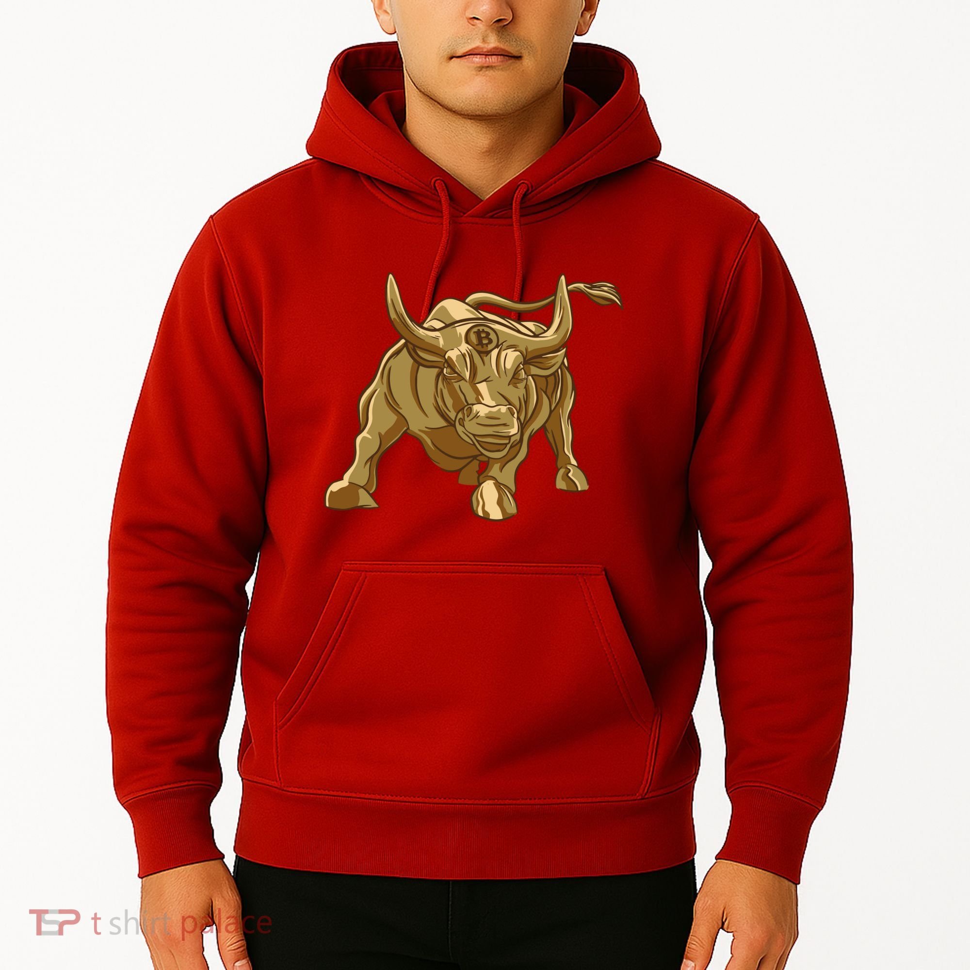 Gold Bitcoin Bull Hoodie
