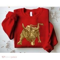 Gold Bitcoin Bull Sweatshirt thumb 2