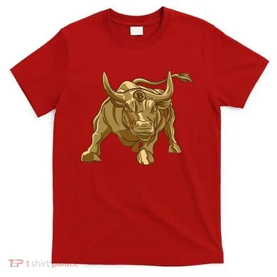 Gold Bitcoin Bull T-Shirt