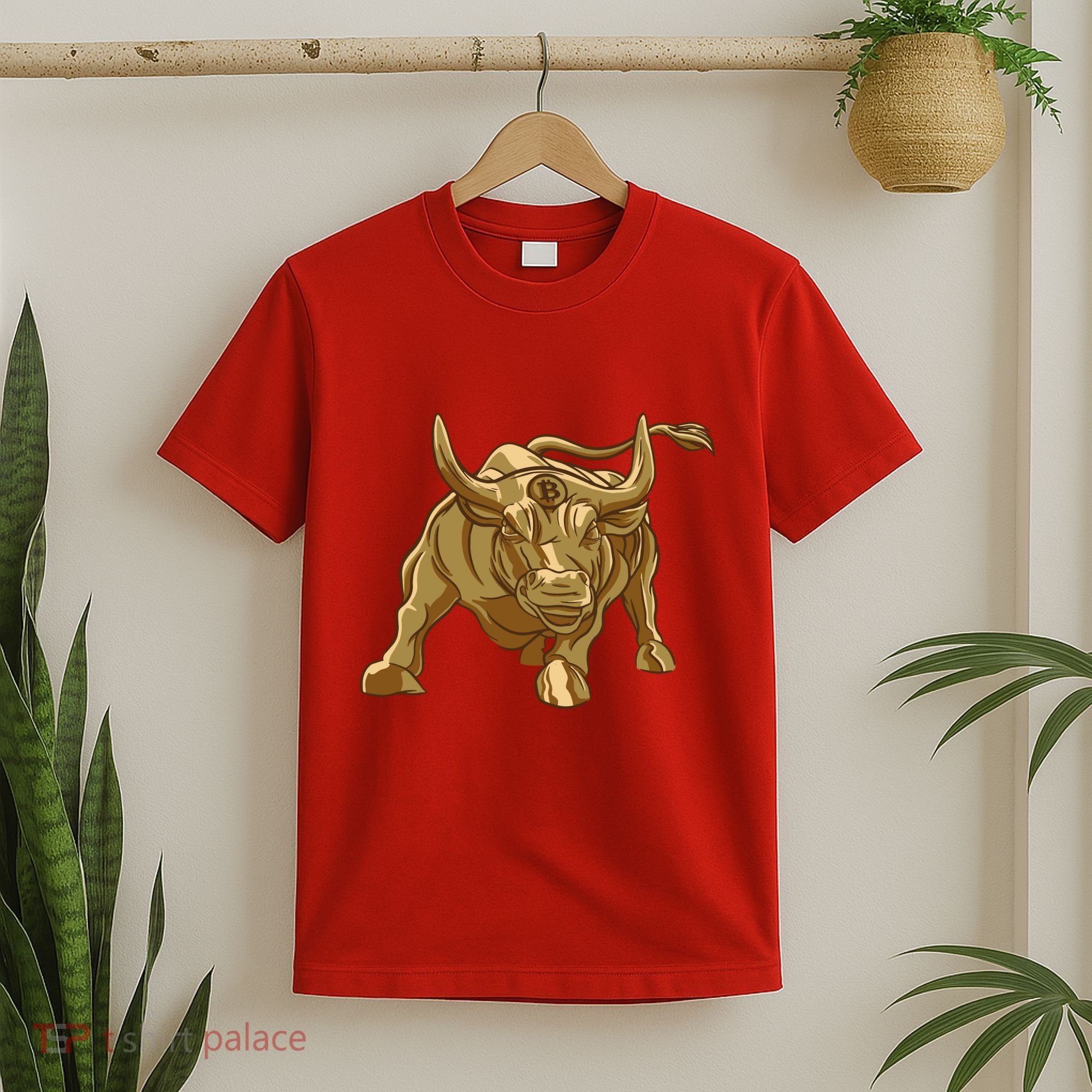 Gold Bitcoin Bull T-Shirt