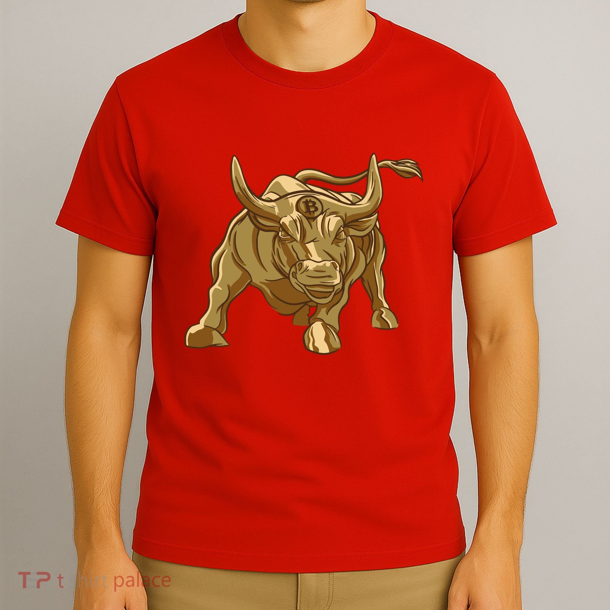 Gold Bitcoin Bull T-Shirt