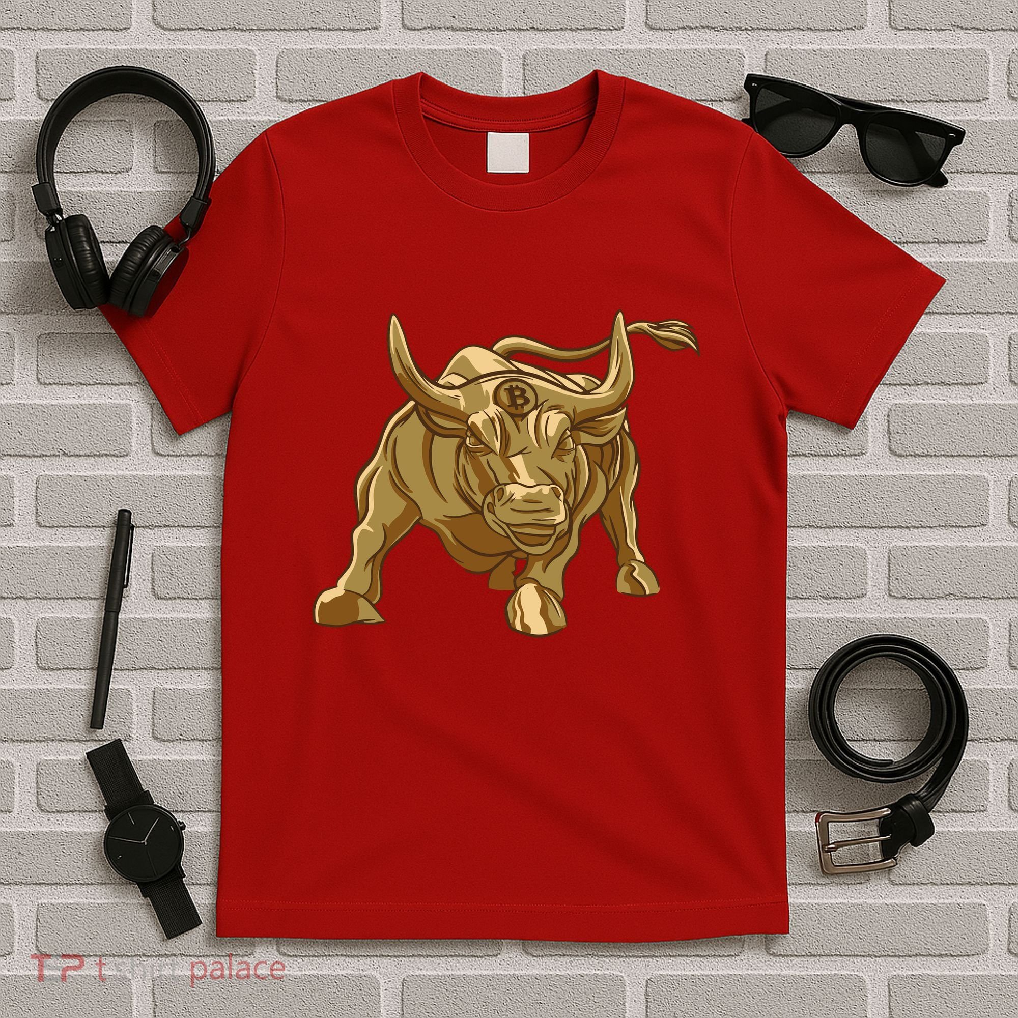 Gold Bitcoin Bull T-Shirt