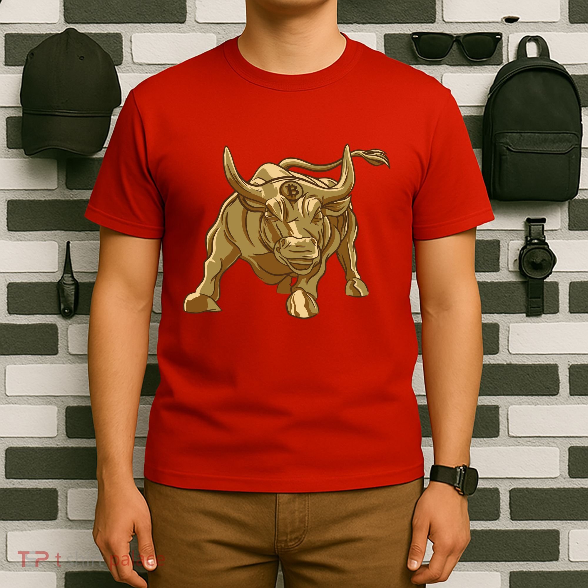 Gold Bitcoin Bull T-Shirt