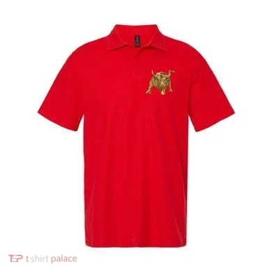 Gold Bitcoin Bull Polo