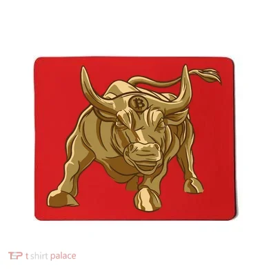 Gold Bitcoin Bull Mousepad
