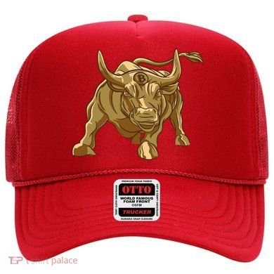 Gold Bitcoin Bull Hat