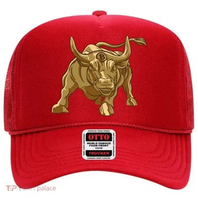 Gold Bitcoin Bull Hat