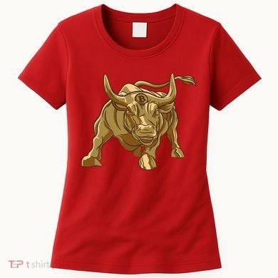 Gold Bitcoin Bull Women's T-Shirt
