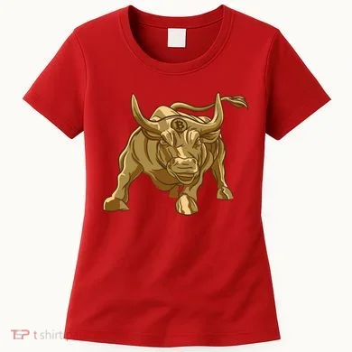 Gold Bitcoin Bull Women's T-Shirt