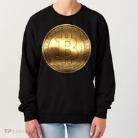 Gold Bitcoin Crypto Currency Women's Sweatshirt thumb 0