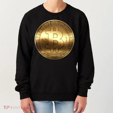 Gold Bitcoin Crypto Currency Women's Sweatshirt
