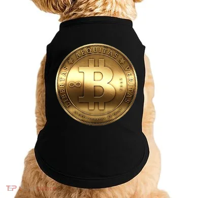 Gold Bitcoin Crypto Currency Doggie Tank