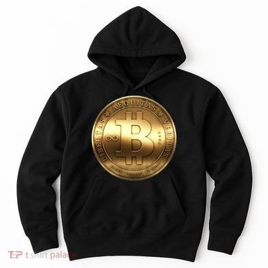 Gold Bitcoin Crypto Currency Hoodie