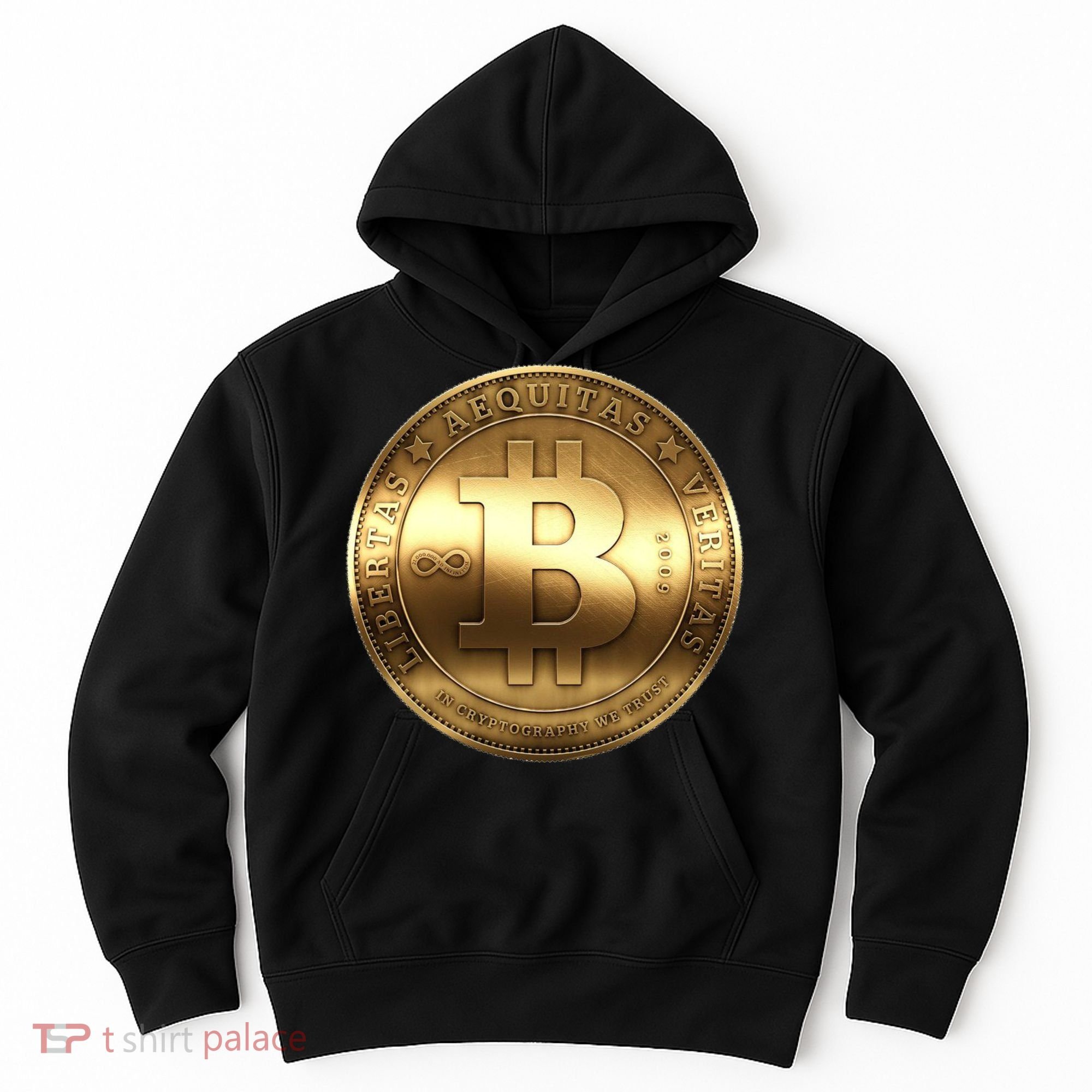 Gold Bitcoin Crypto Currency Hoodie