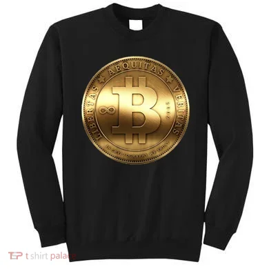 Gold Bitcoin Crypto Currency Sweatshirt