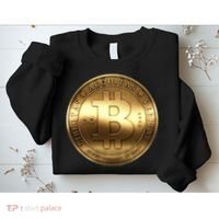 Gold Bitcoin Crypto Currency Sweatshirt thumb 2