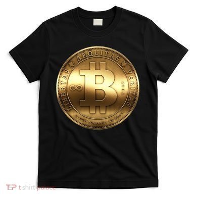 Gold Bitcoin Crypto Currency T-Shirt