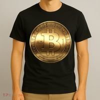Gold Bitcoin Crypto Currency T-Shirt thumb 3