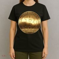 Gold Bitcoin Crypto Currency T-Shirt thumb 4
