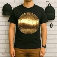 Gold Bitcoin Crypto Currency T-Shirt thumb 6