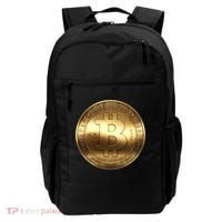 Gold Bitcoin Crypto Currency Backpack thumb 0