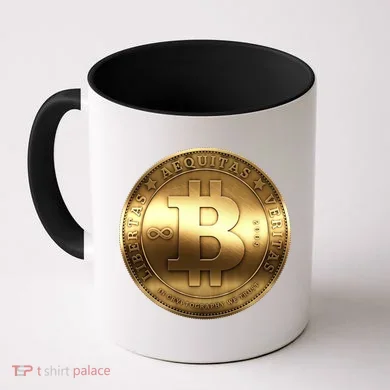 Gold Bitcoin Crypto Currency Coffee Mug