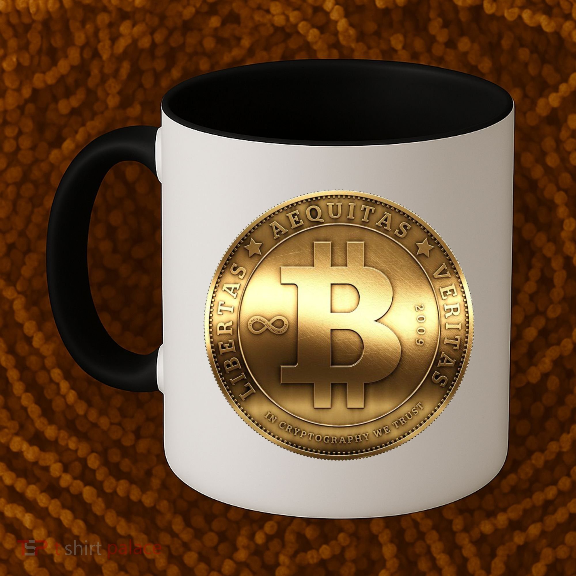 Gold Bitcoin Crypto Currency Coffee Mug
