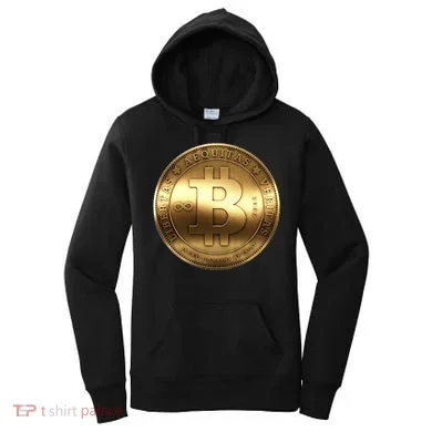 Gold Bitcoin Crypto Currency Women's Hoodie