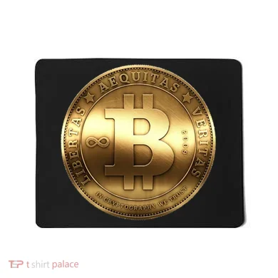 Gold Bitcoin Crypto Currency Mousepad