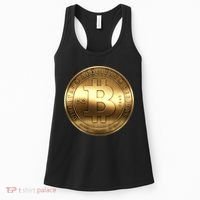 Gold Bitcoin Crypto Currency Women's Tank Top thumb 0