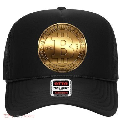Gold Bitcoin Crypto Currency Hat