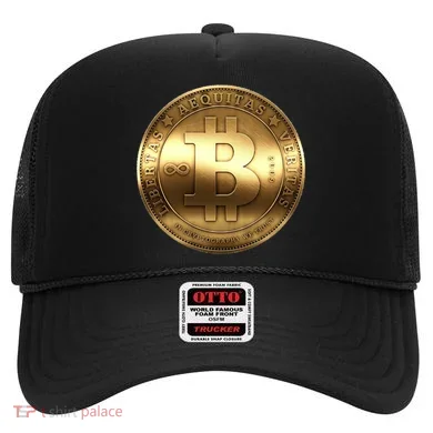 Gold Bitcoin Crypto Currency Hat