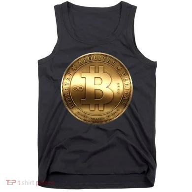 Gold Bitcoin Crypto Currency Tank Top