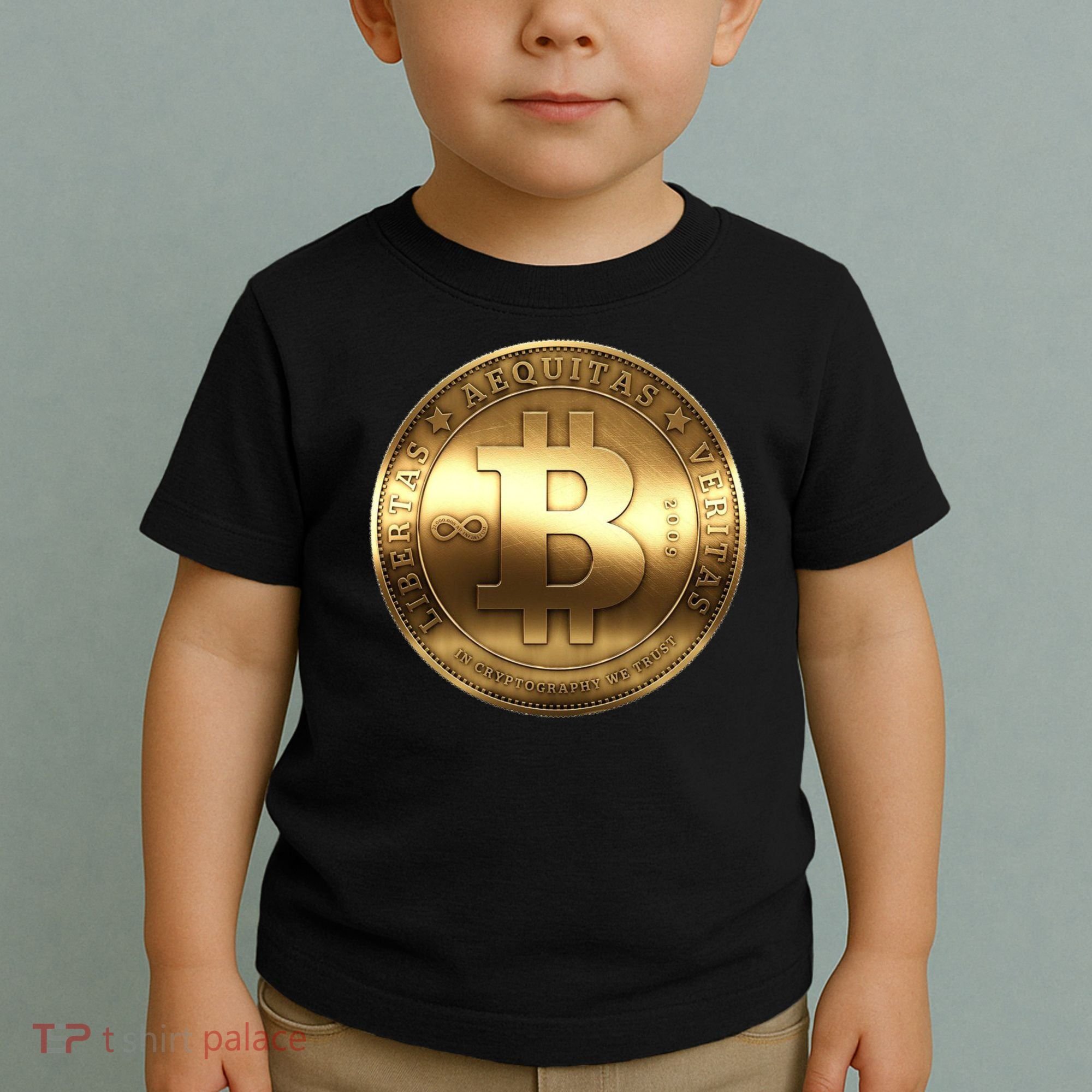 Gold Bitcoin Crypto Currency Toddler T-Shirt