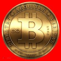 Gold Bitcoin Crypto Currency Santa Hat thumb 1
