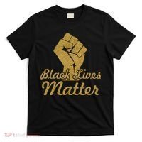 Gold Black Lives Matter Fist Logo T-Shirt thumb 0